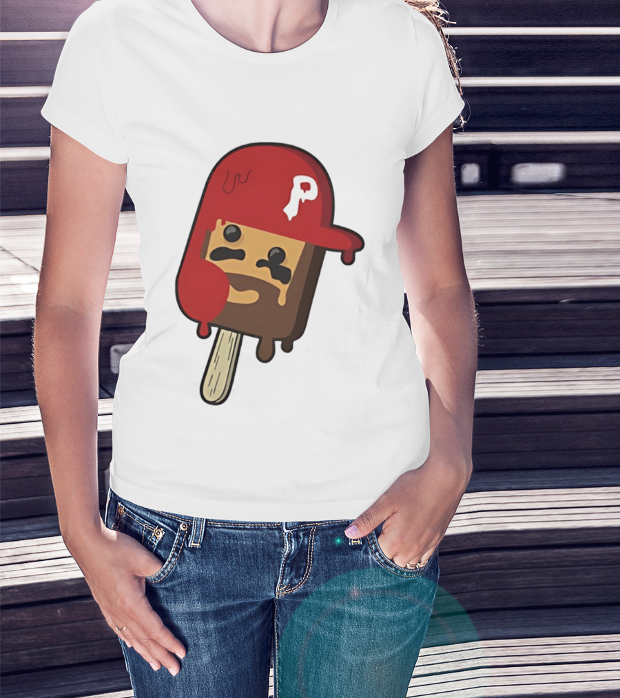 Bryce Harper Philadelphia Phillies Popsicle Red Cap Ice Cream T-Shirt