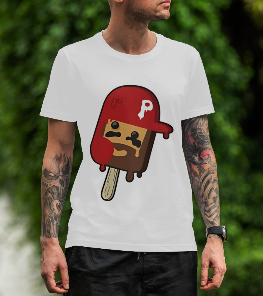 Bryce Harper Philadelphia Phillies Popsicle Red Cap Ice Cream T-Shirt