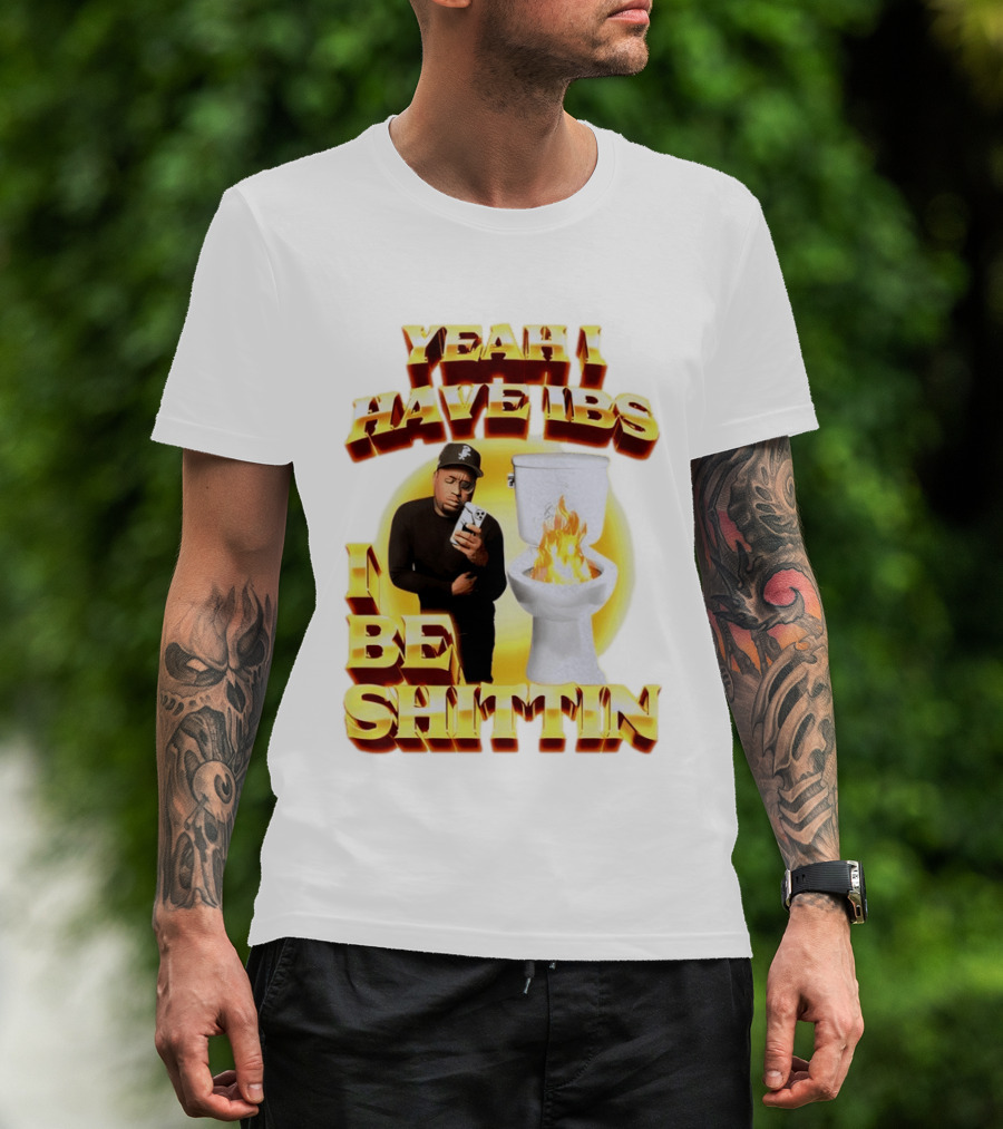 Yeah I Have IBS I Be Shittin 90s Bootleg Style With Fire Toilet And Phone Guy T-Shirt