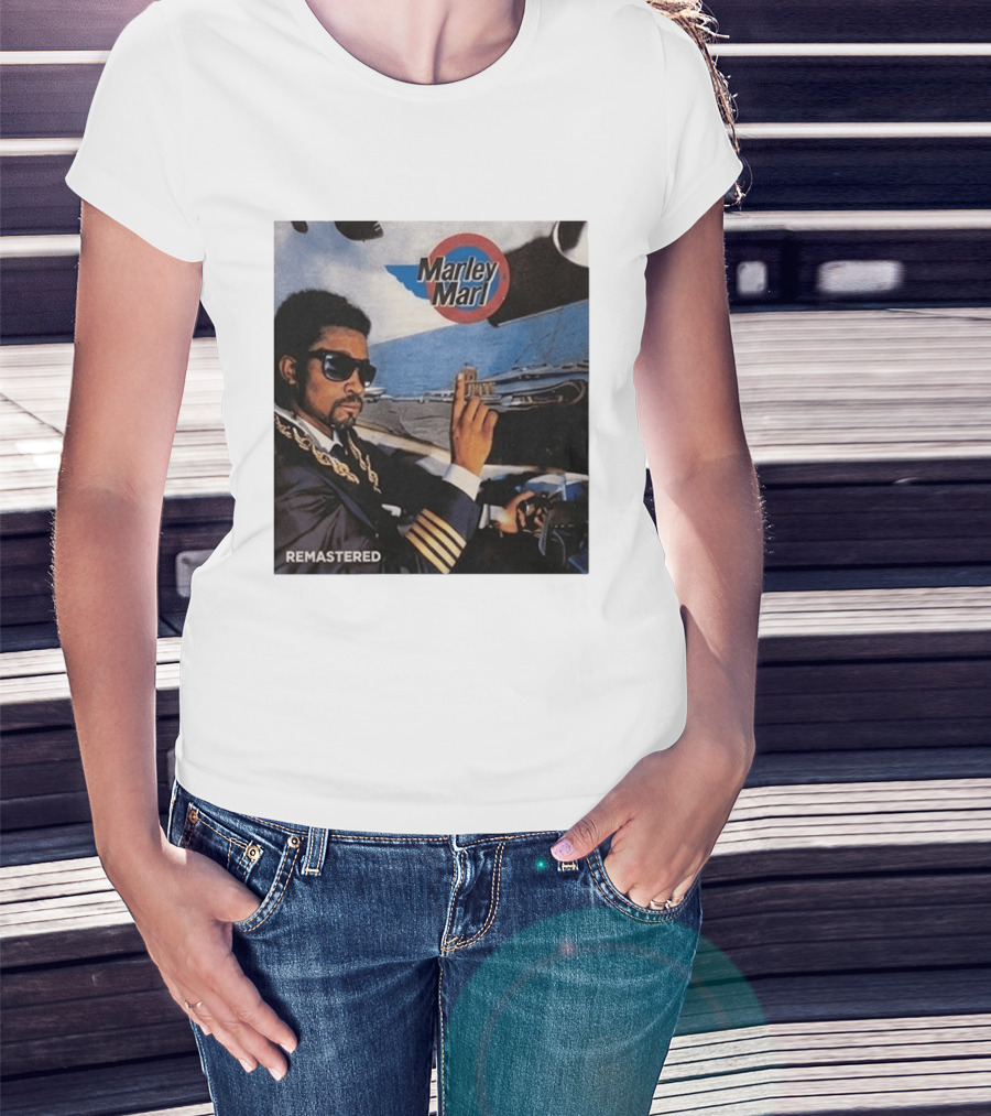 Marley Marl Remastered Cover With Sunglasses And Chains T-Shirt