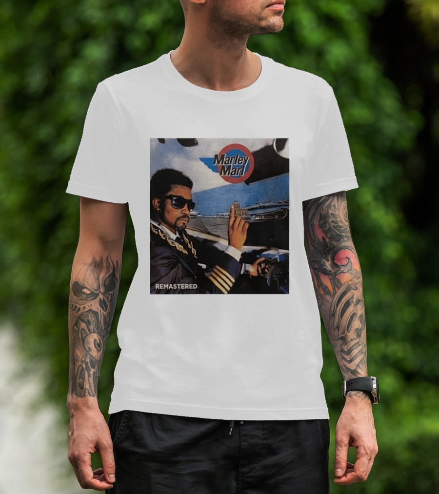 Marley Marl Remastered Cover With Sunglasses And Chains T-Shirt