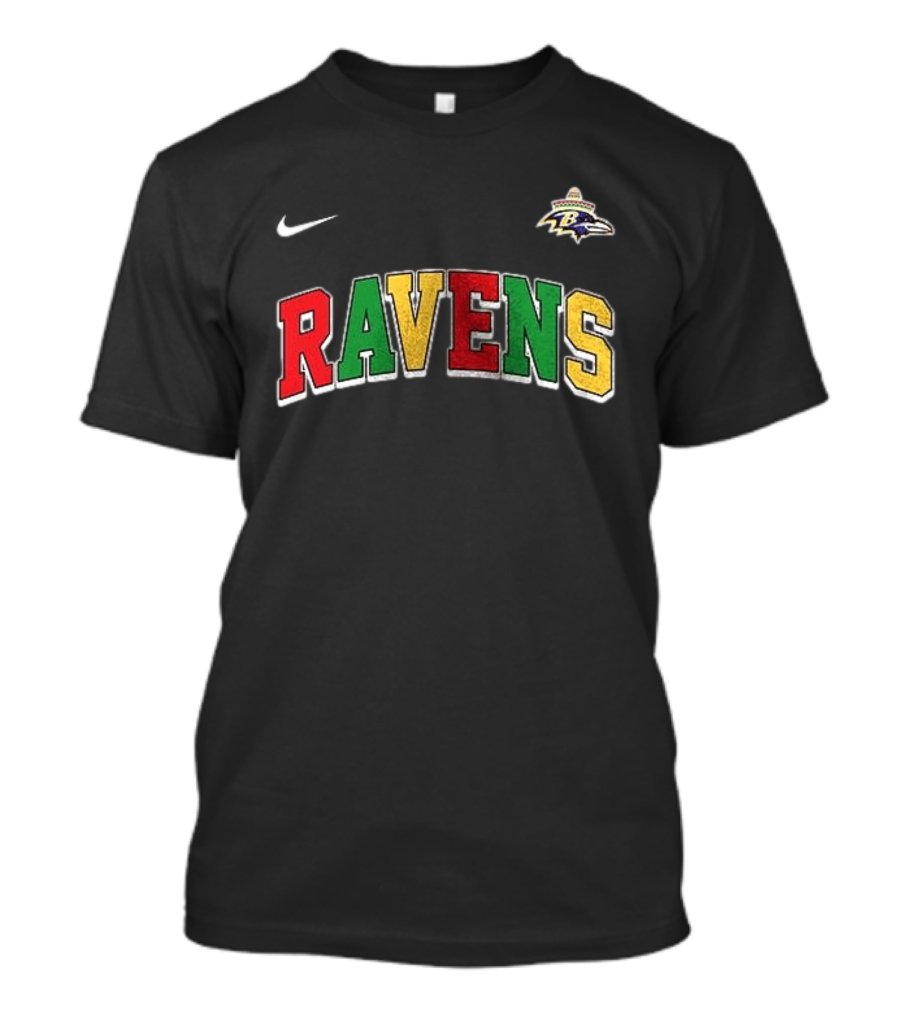 Baltimore Ravens Cinco De Drinko Bitchachos Nike Ravens T-Shirt