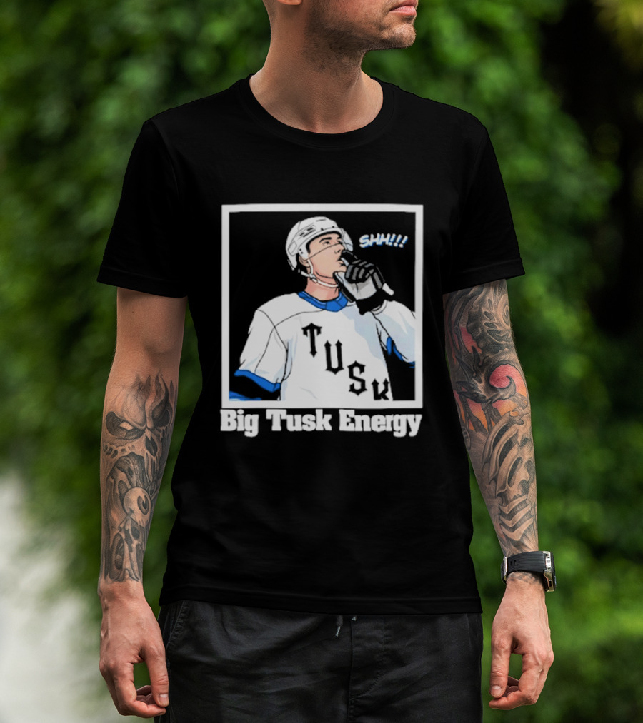 Big Tusk Energy Sip Hockey Tusk Player T-Shirt
