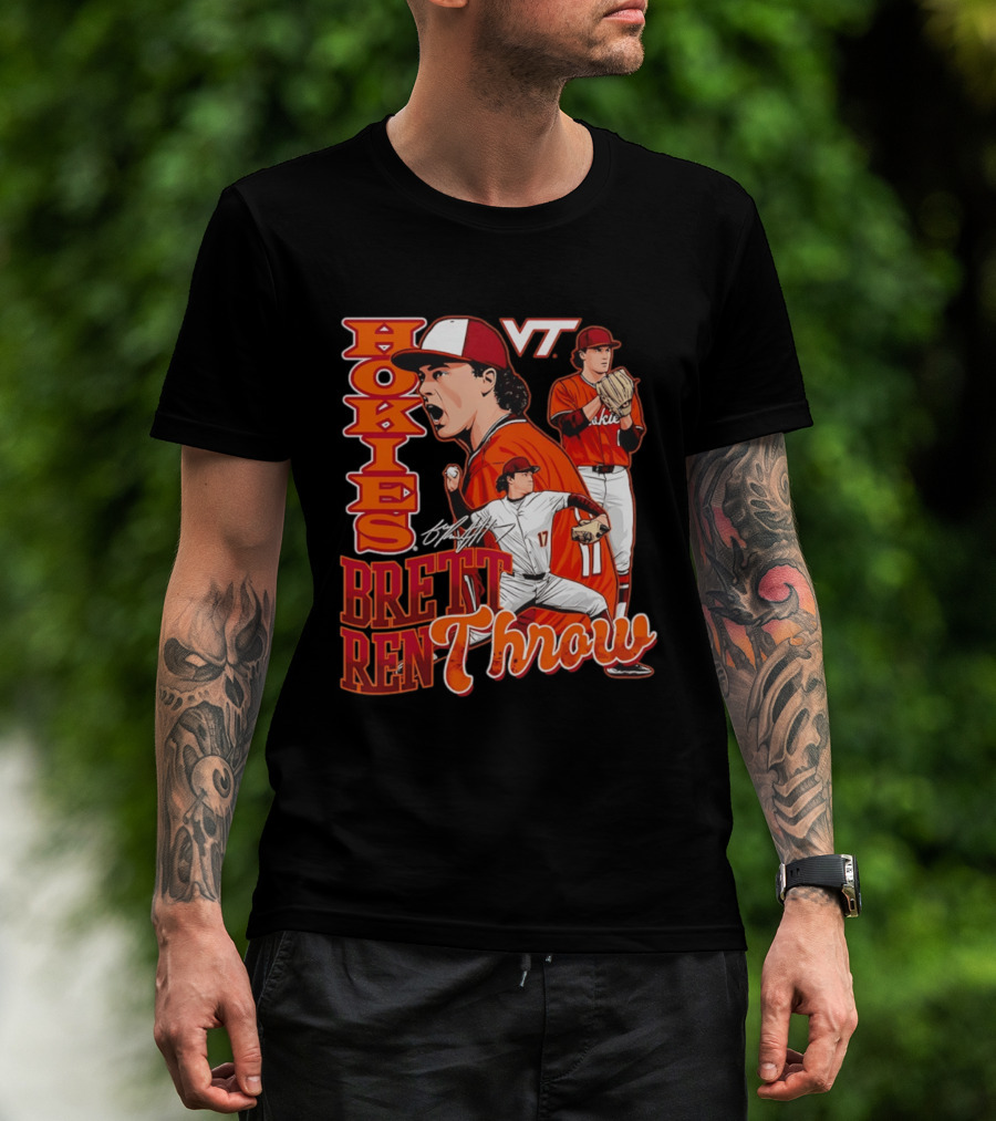 Hokies Brett Renfrow VT Baseball Brett Renthrow T-Shirt