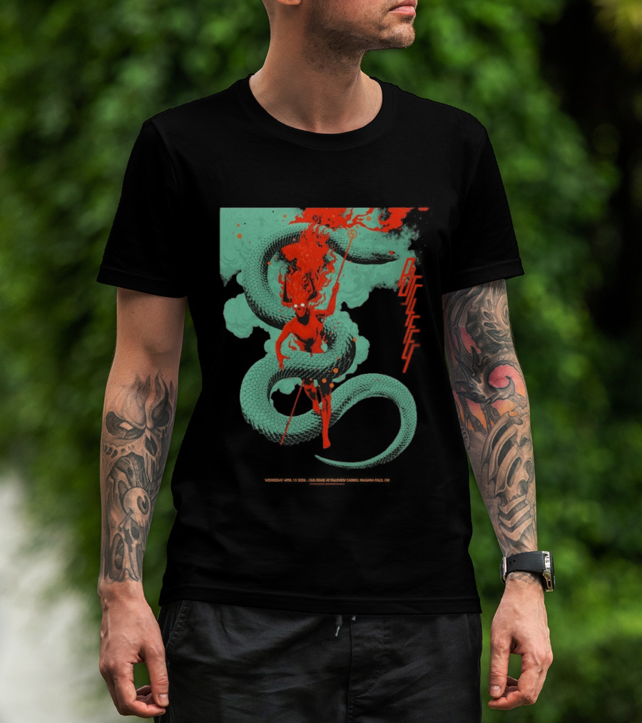 Puscifer Fall Tour 2026 The OLG Stage At Fallsview Casino Serpent Demon T-Shirt