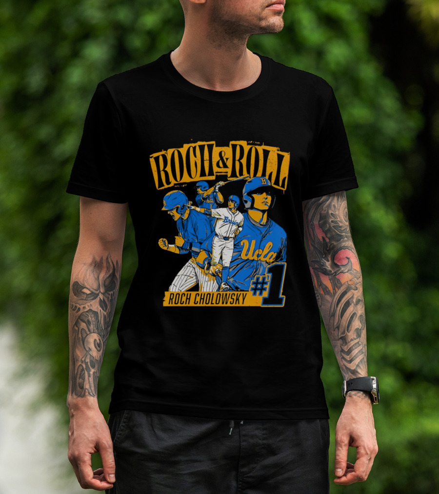 Roch Cholowsky UCLA Bruins Roch & Roll Baseball #1 T-Shirt