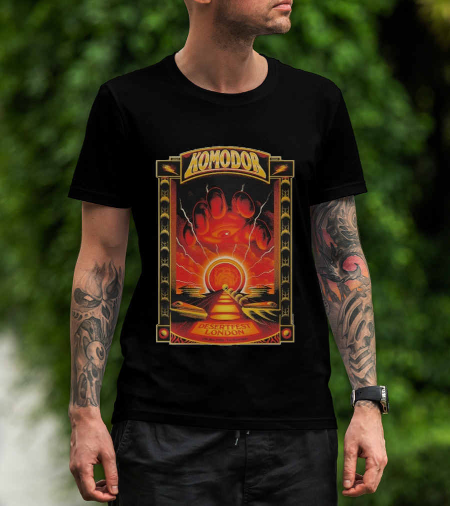 Komodor Desertfest London 5.17.2026 The Black Heart Event T-Shirt