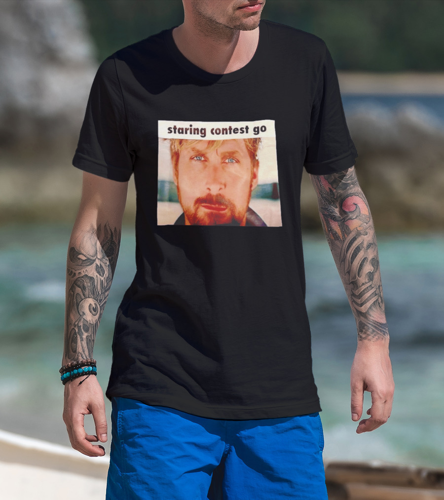 Ryan Gosling Staring Contest Go T-Shirt