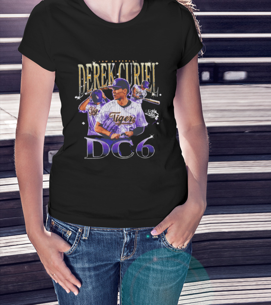 Derek Curiel LSU Baseball Tigers DC6 T-Shirt