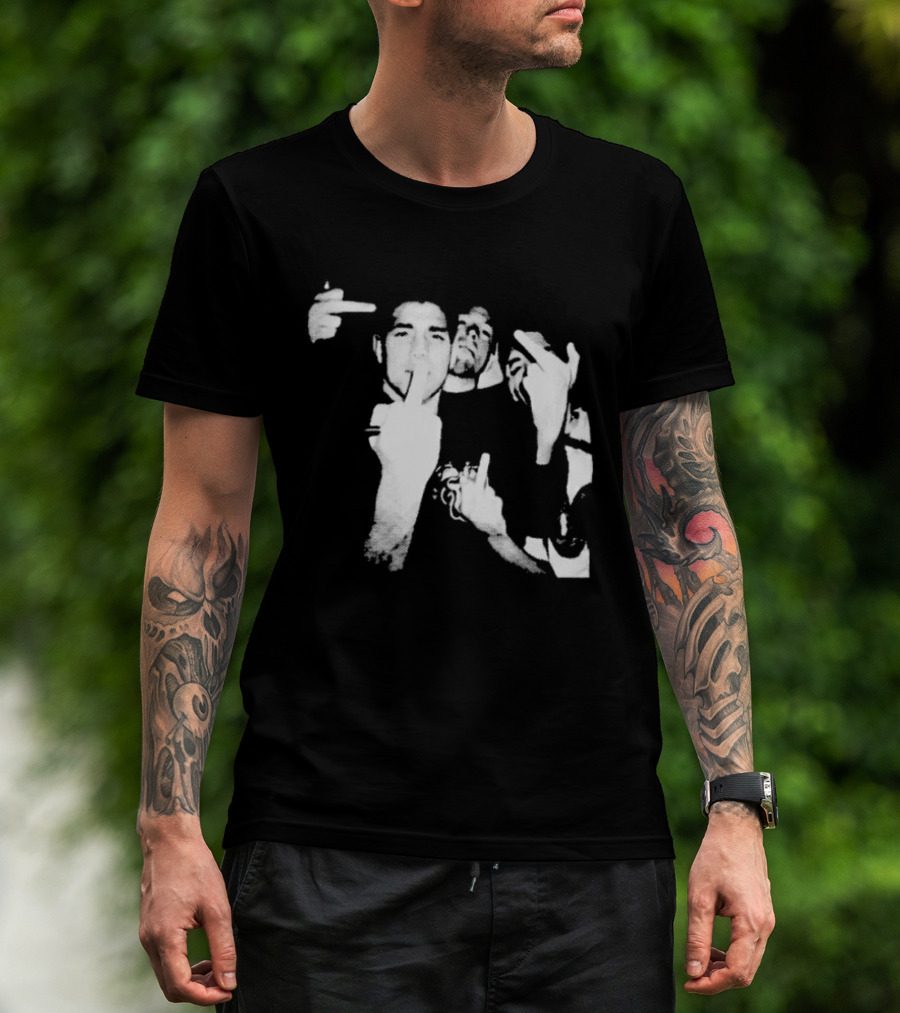 Mike Perry Nate Diaz Brothers Pose Iconic MMA Gesture T-Shirt