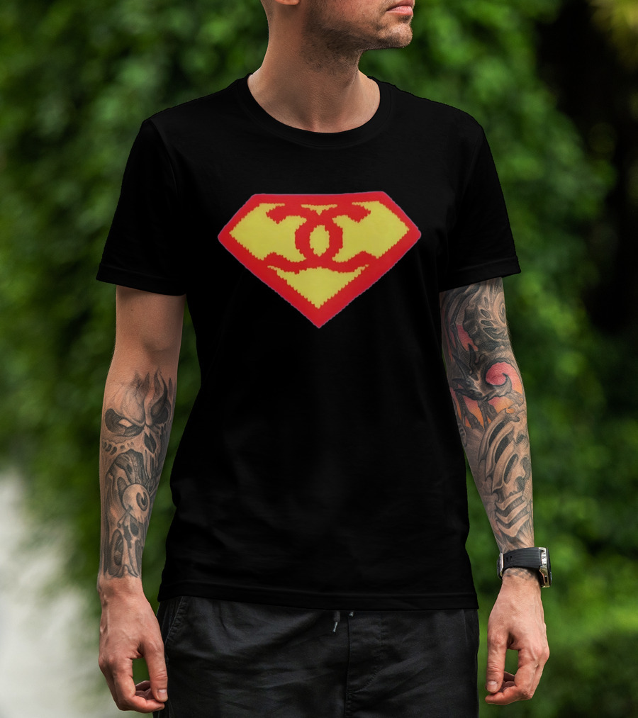 Milly Alcock Superman Yellow Red Crochet T-Shirt