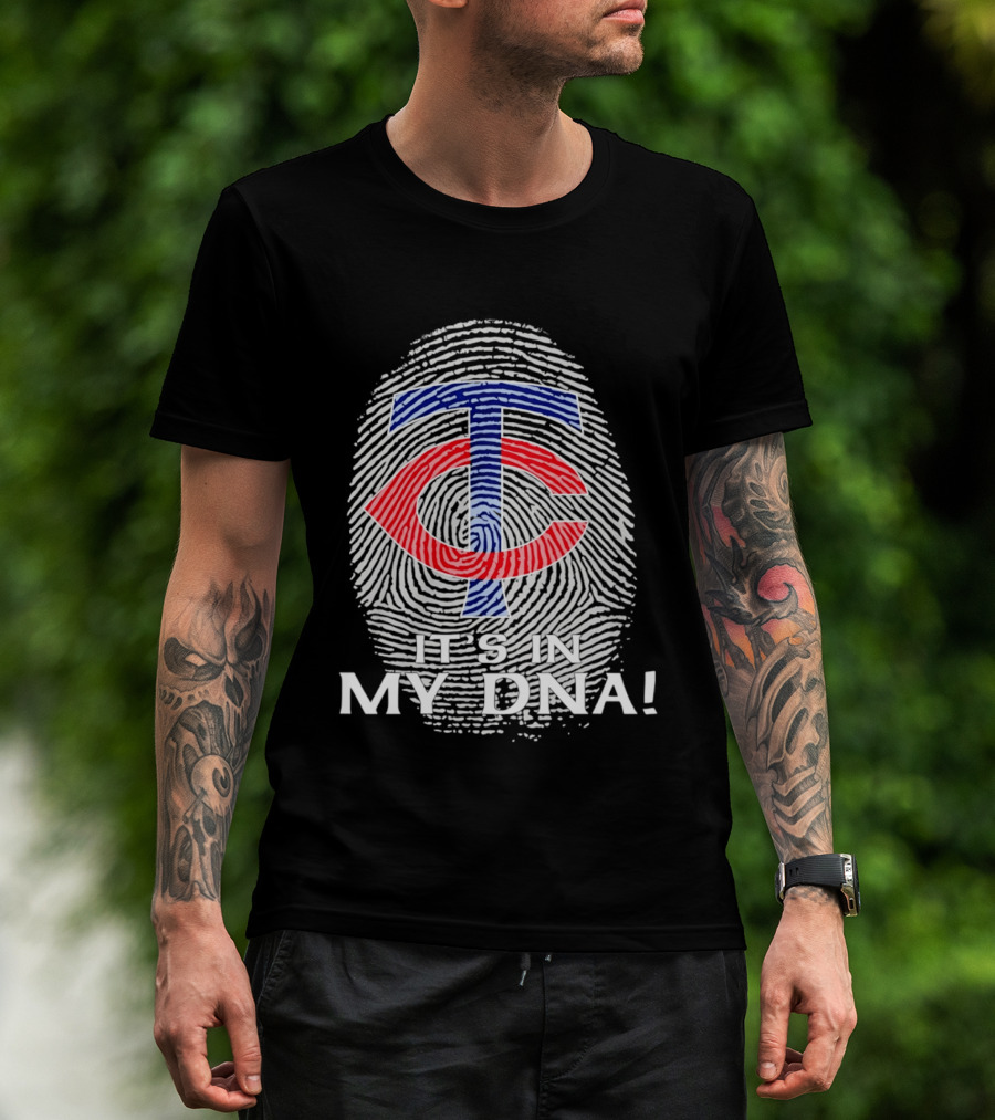 Minnesota Twins TC It's In My DNA Fingerprint T-Shirt