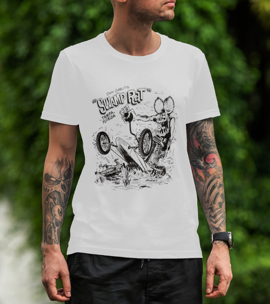 Swamp Rat Don Garlit's Tampa Florida Racing Dragster T-Shirt