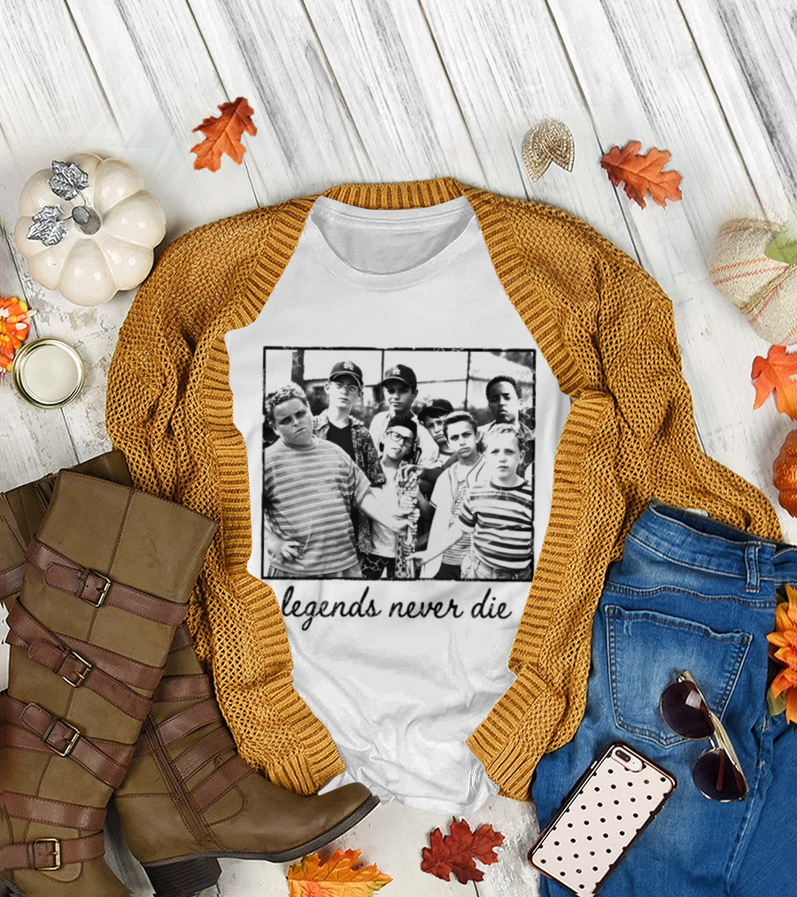 Legends Never Die 1990s Baseball Team Matching T-Shirt