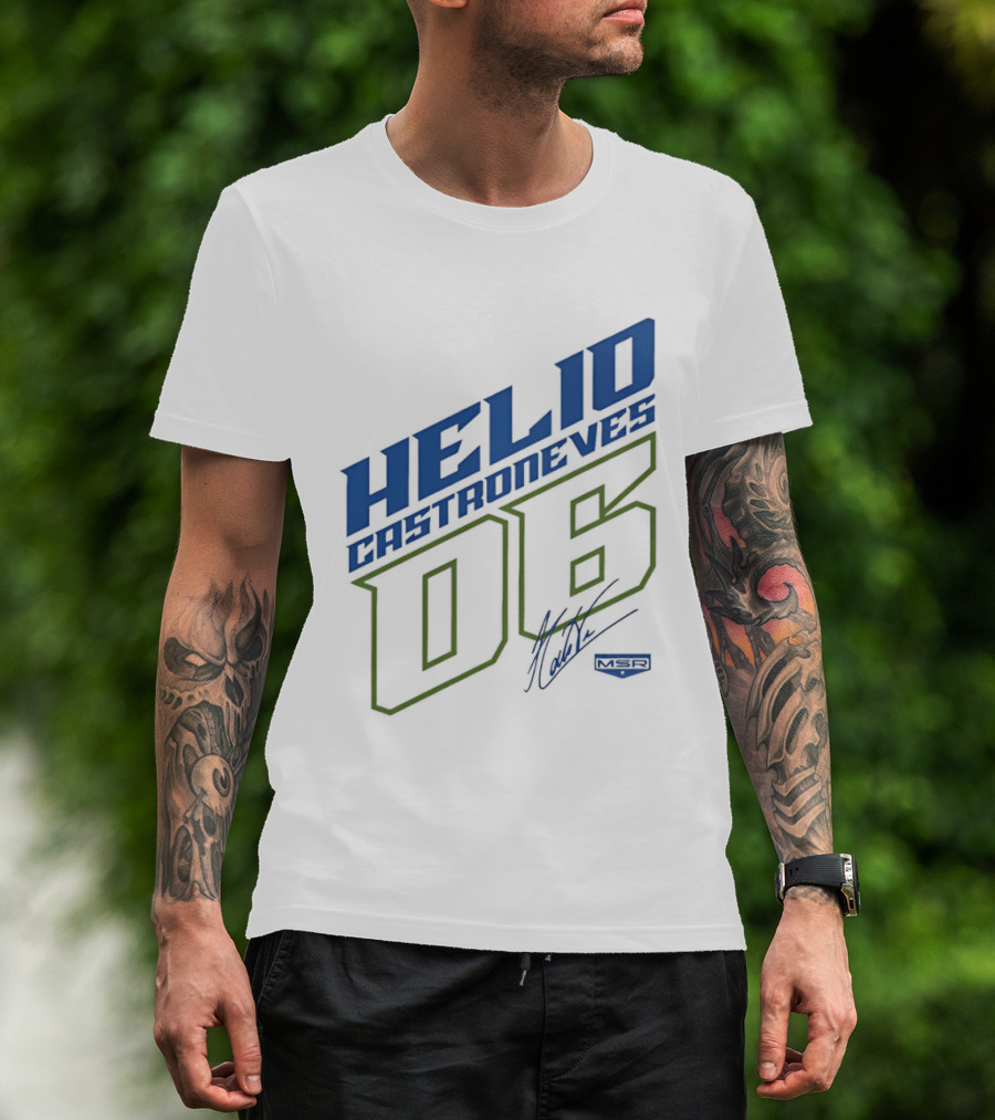 Meyer Shank Racing Helio Castroneves 06 Signature T-Shirt