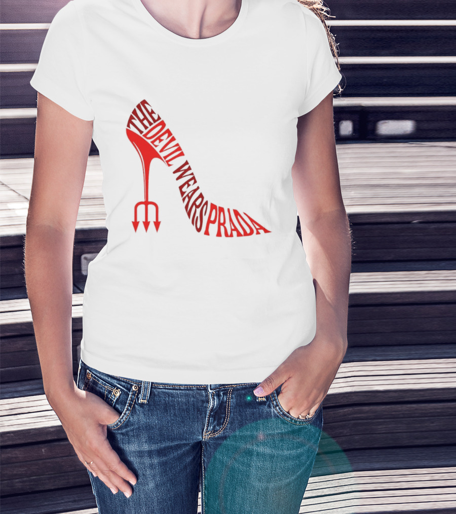 The Devil Wears Prada Red Shoe High Heel Trident T-Shirt