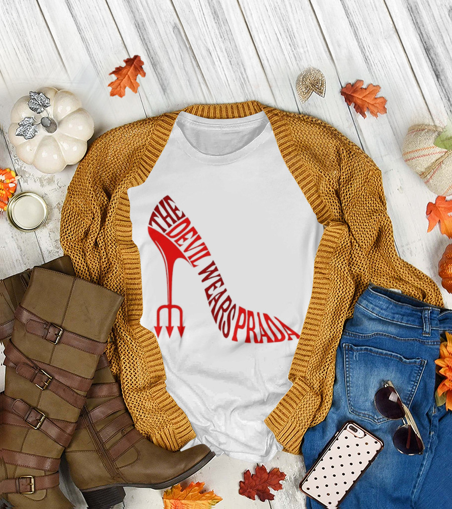 The Devil Wears Prada Red Shoe High Heel Trident T-Shirt