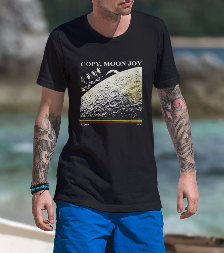Artemis II Moon Mission Copy Moon Joy Astronaut Space Exploration T-Shirt