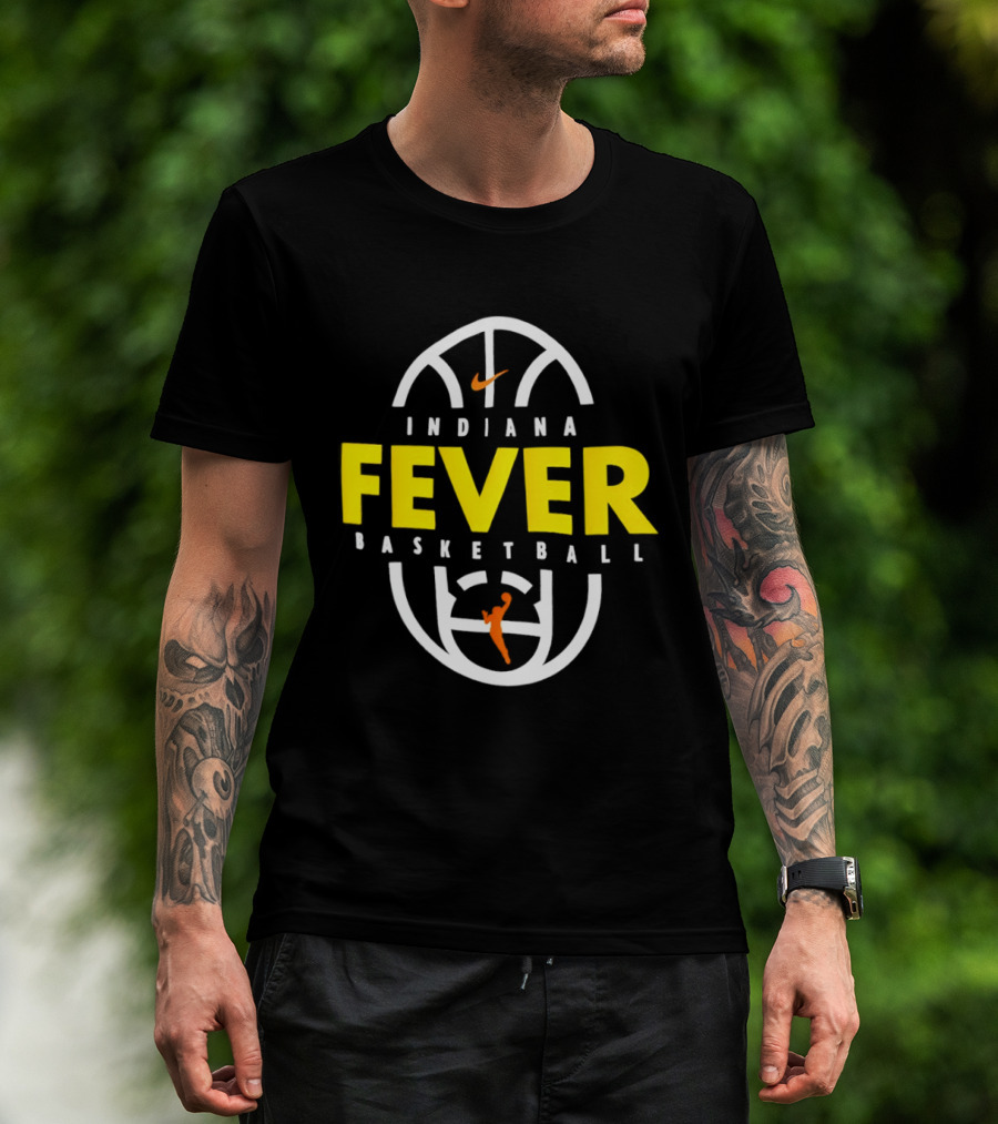 Indiana Fever Basketball Nike Partnership Basketball Court T-Shirt