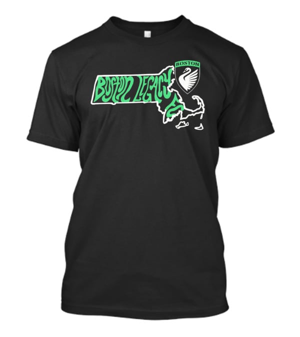 Boston Legacy FC Groovy Massachusetts Swan Crest T-Shirt