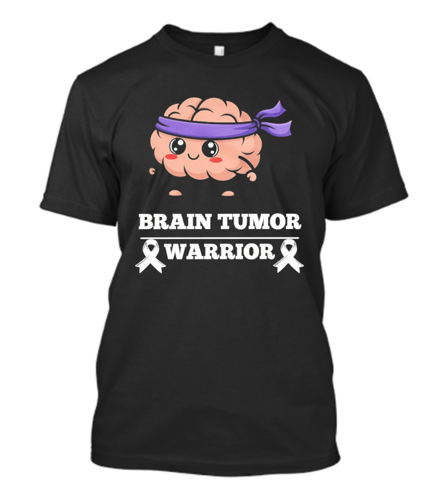 Brain Tumor Warrior Awareness Hope Strength Survivor T-Shirt