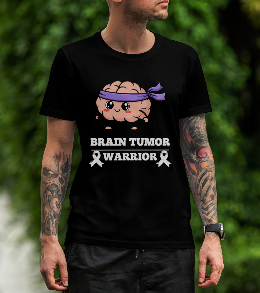 Brain Tumor Warrior Awareness Hope Strength Survivor T-Shirt