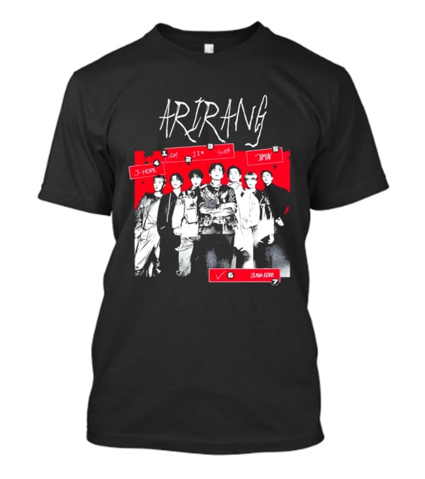 Arirang 2026 J Hope RM Jin Suga Jimin Jung Kook T-Shirt