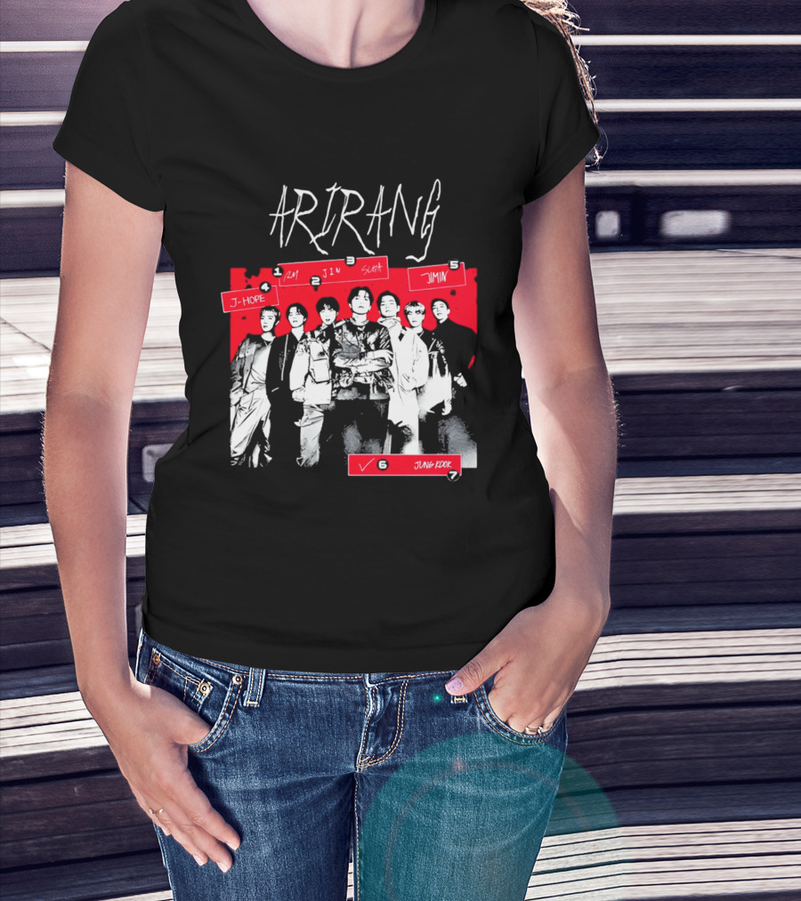 Arirang 2026 J Hope RM Jin Suga Jimin Jung Kook T-Shirt