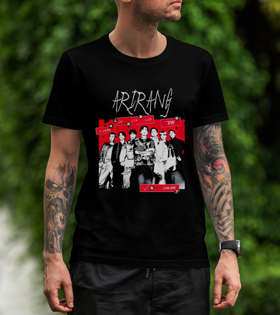 Arirang 2026 J Hope RM Jin Suga Jimin Jung Kook T-Shirt