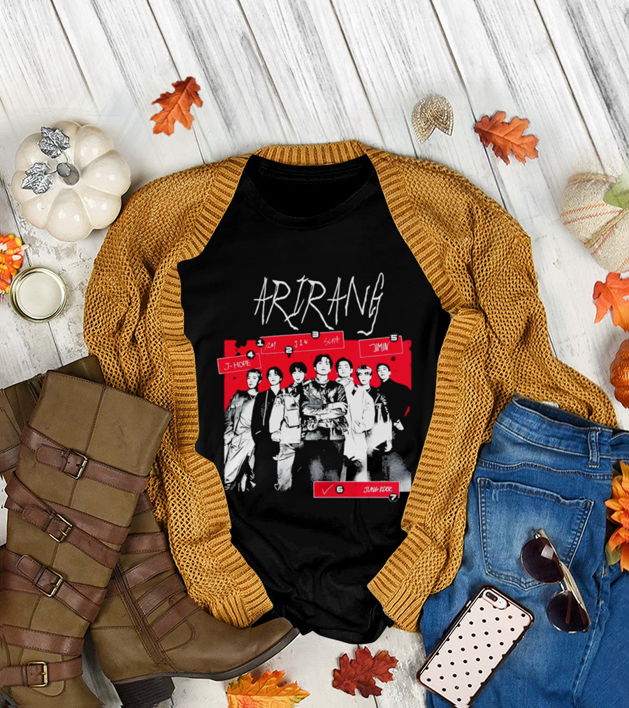 Arirang 2026 J Hope RM Jin Suga Jimin Jung Kook T-Shirt