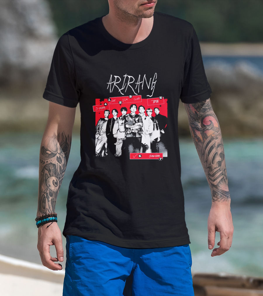 Arirang 2026 J Hope RM Jin Suga Jimin Jung Kook T-Shirt