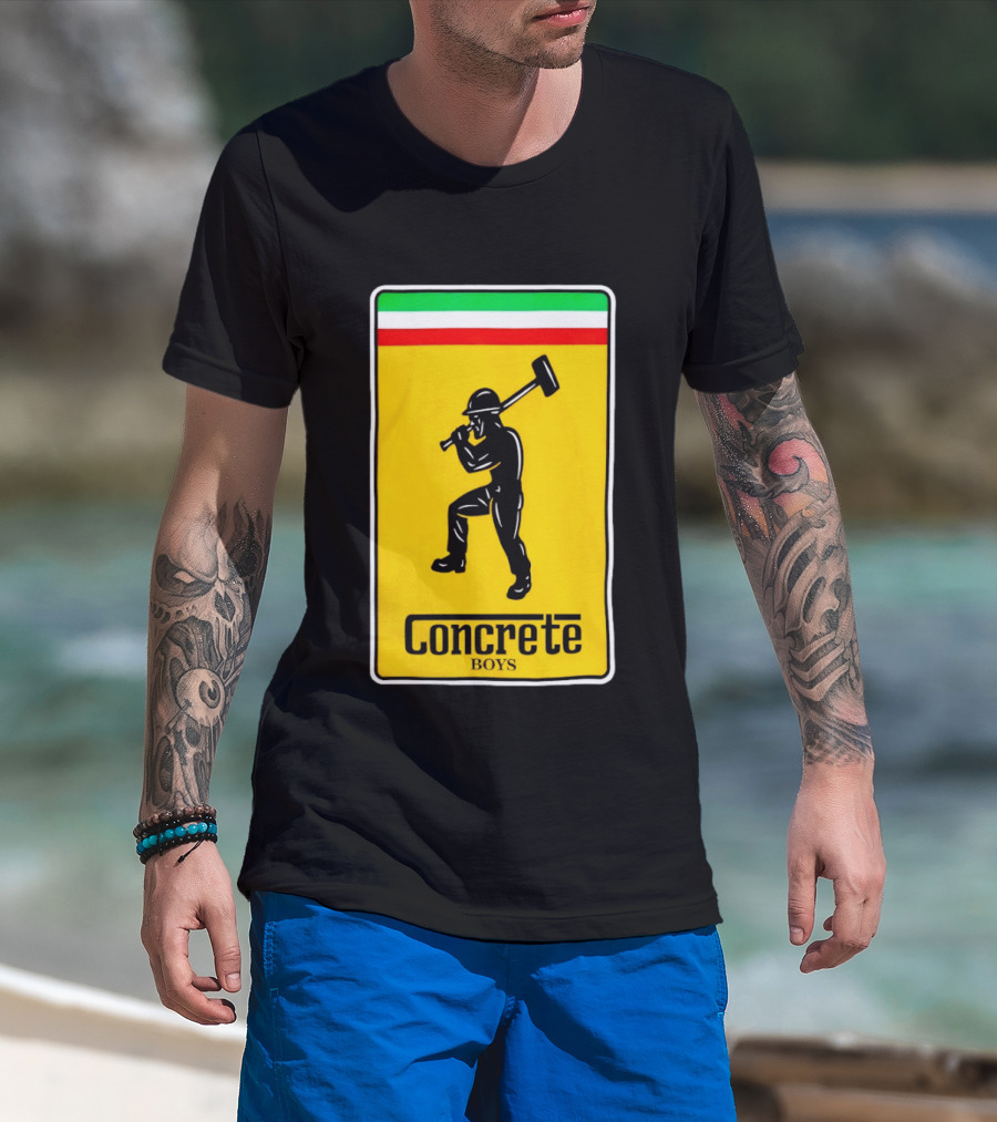 Concrete Boys Lil Yachty Scuderia Bold Graphic Worker T-Shirt