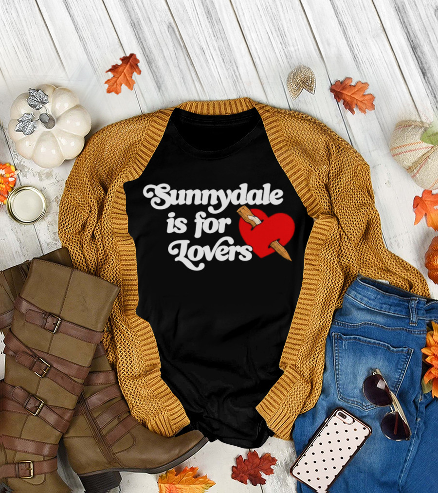 Sunnydale Is for Lovers Heart Stake Buffy Town T-Shirt