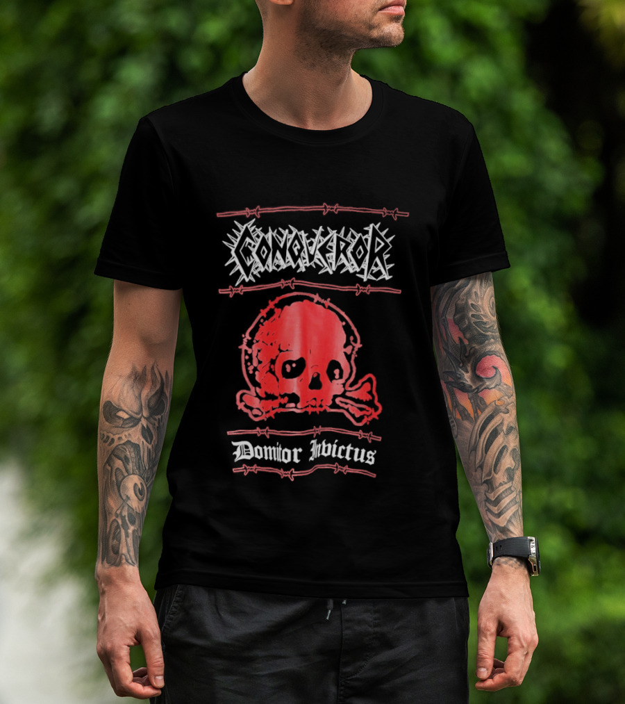Conqueror Domitor Invictus Skull T-Shirt