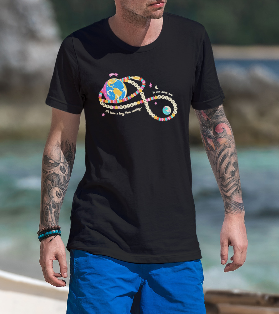 Copy Heart Copy Bracelet Artemis II NASA Mission It's Been A Long Road Coming T-Shirt