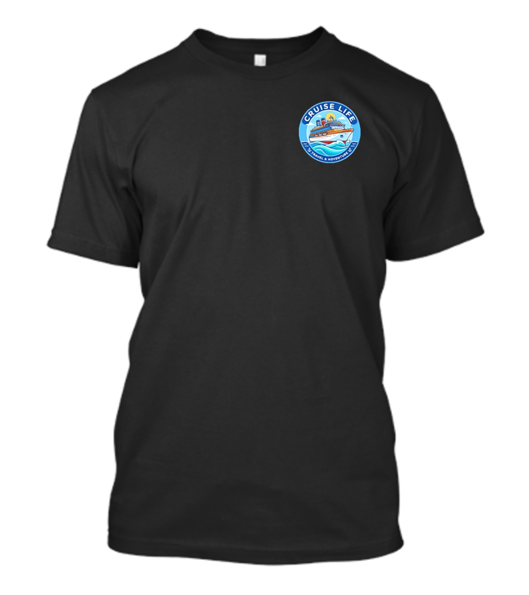 Cruise Life Travel Adventure Ocean Waves Ship T-Shirt