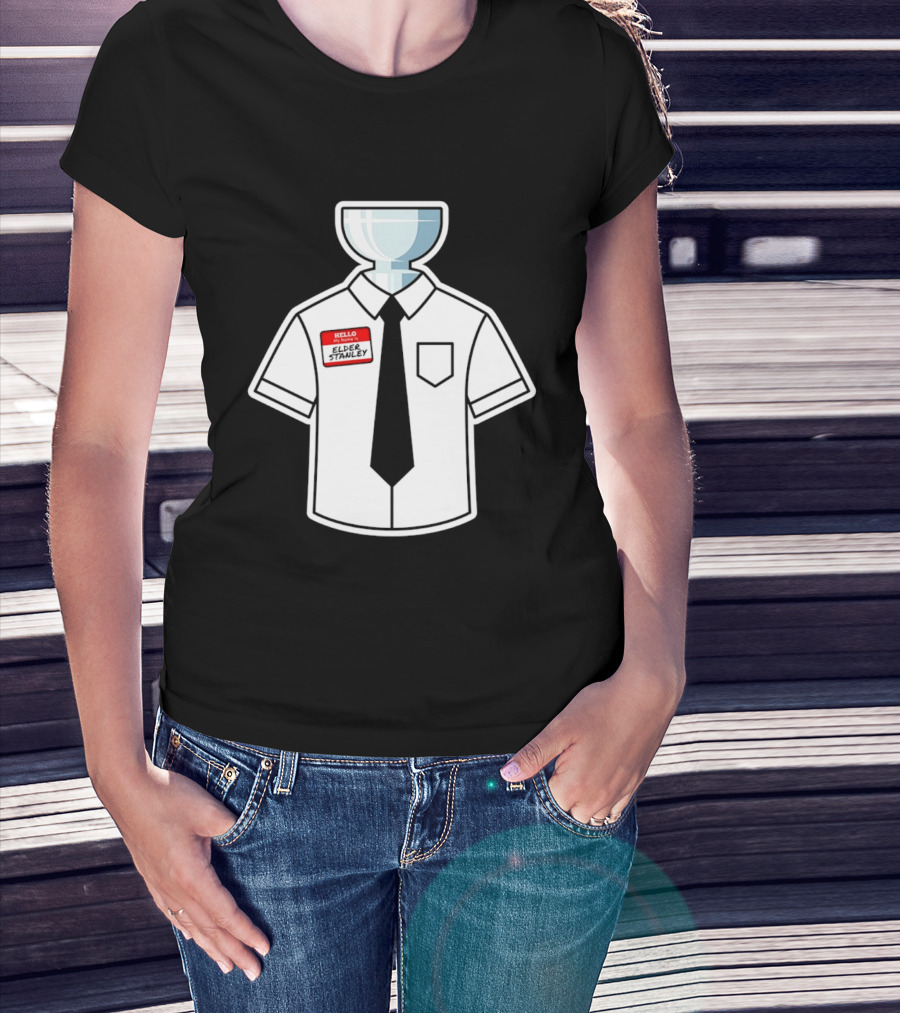 Elder Stanley Cup NHL 2026 Trophy Hello My Name Is Sticker T-Shirt