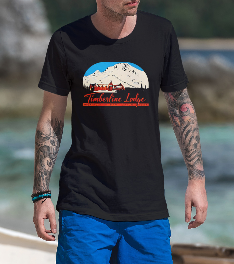 Timberline Lodge Mount Hood Ski Mountain Retreat Oregon T-Shirt