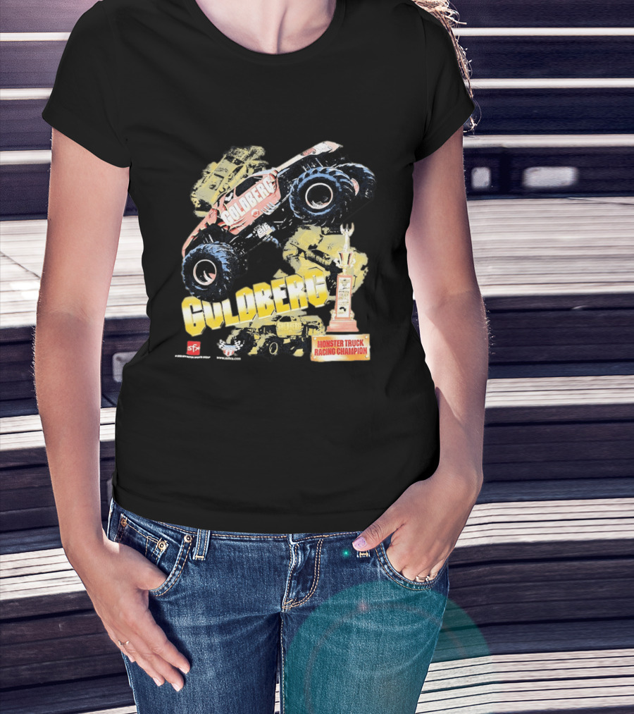 GOLDBERG Monster Truck Racing Champion Trophy SFX Block Party T-Shirt