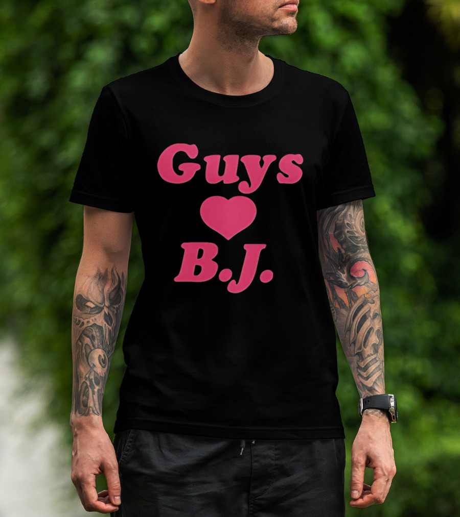 Guys Heart B.J. Pink T-Shirt