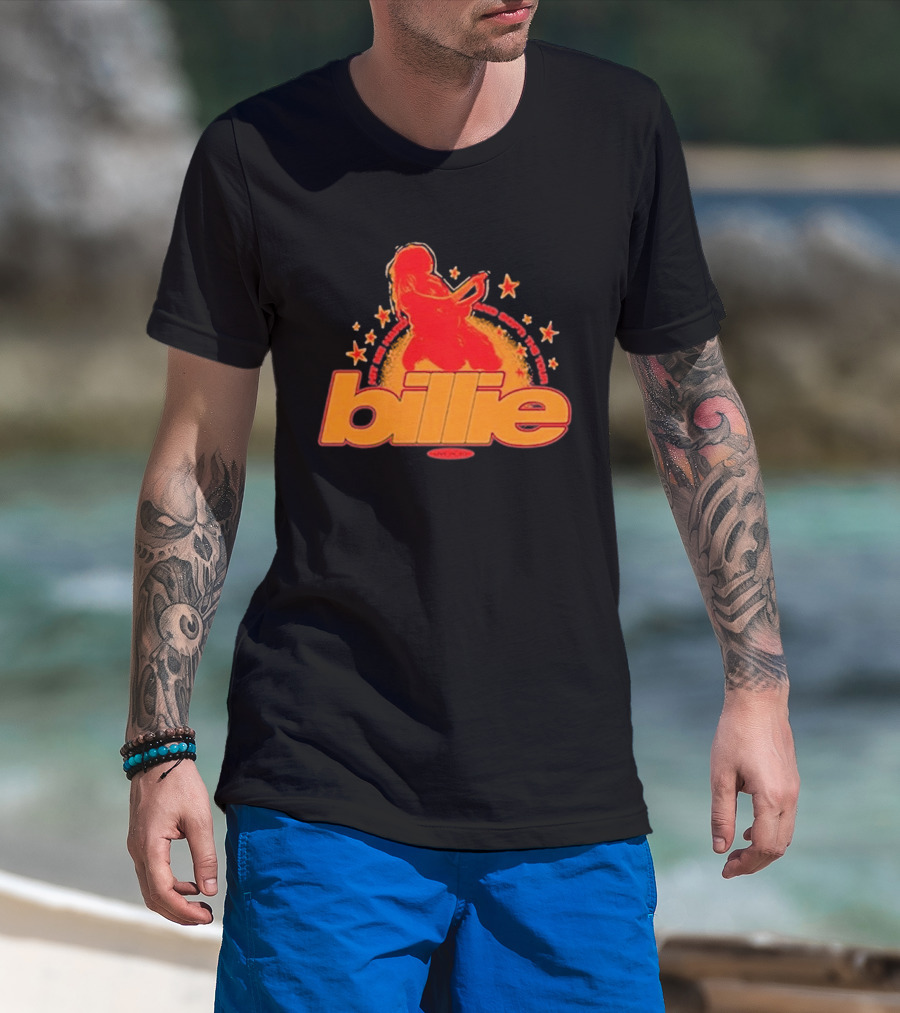 Billie Hit Me Hard And Soft The Tour Guitar Riff Ringer T-Shirt