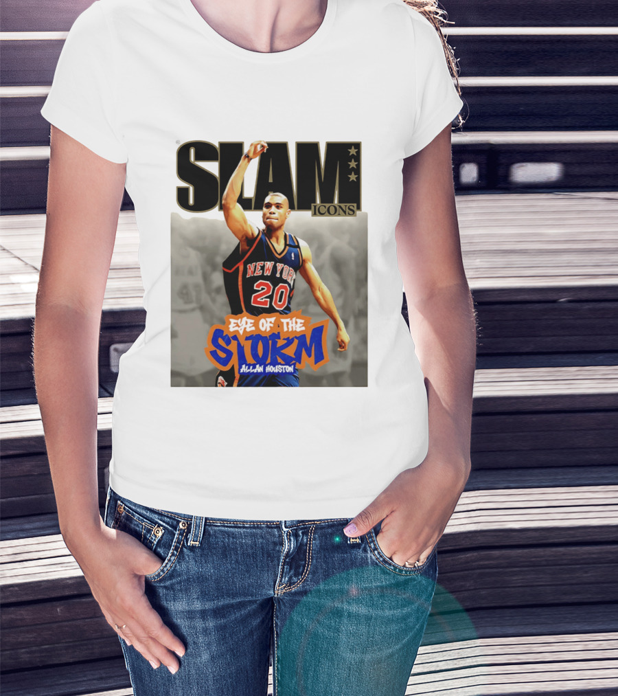 Slam Icons New York Knicks Allan Houston Eye Of The Storm T-Shirt