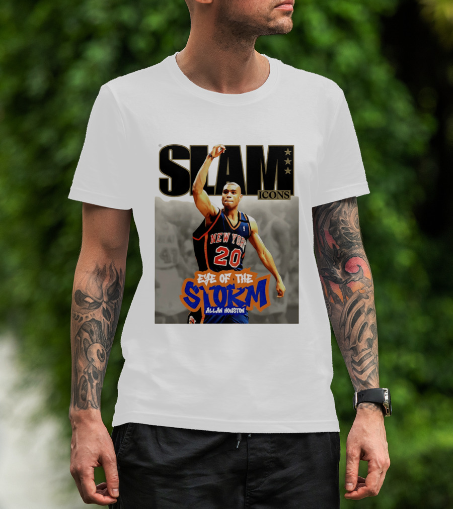 Slam Icons New York Knicks Allan Houston Eye Of The Storm T-Shirt