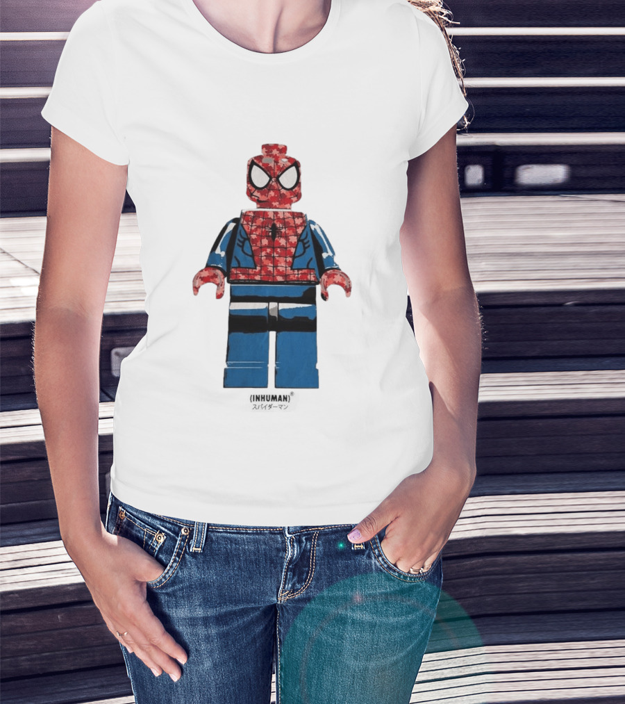Spider Man LEGO Inhuman Figure Block T-Shirt