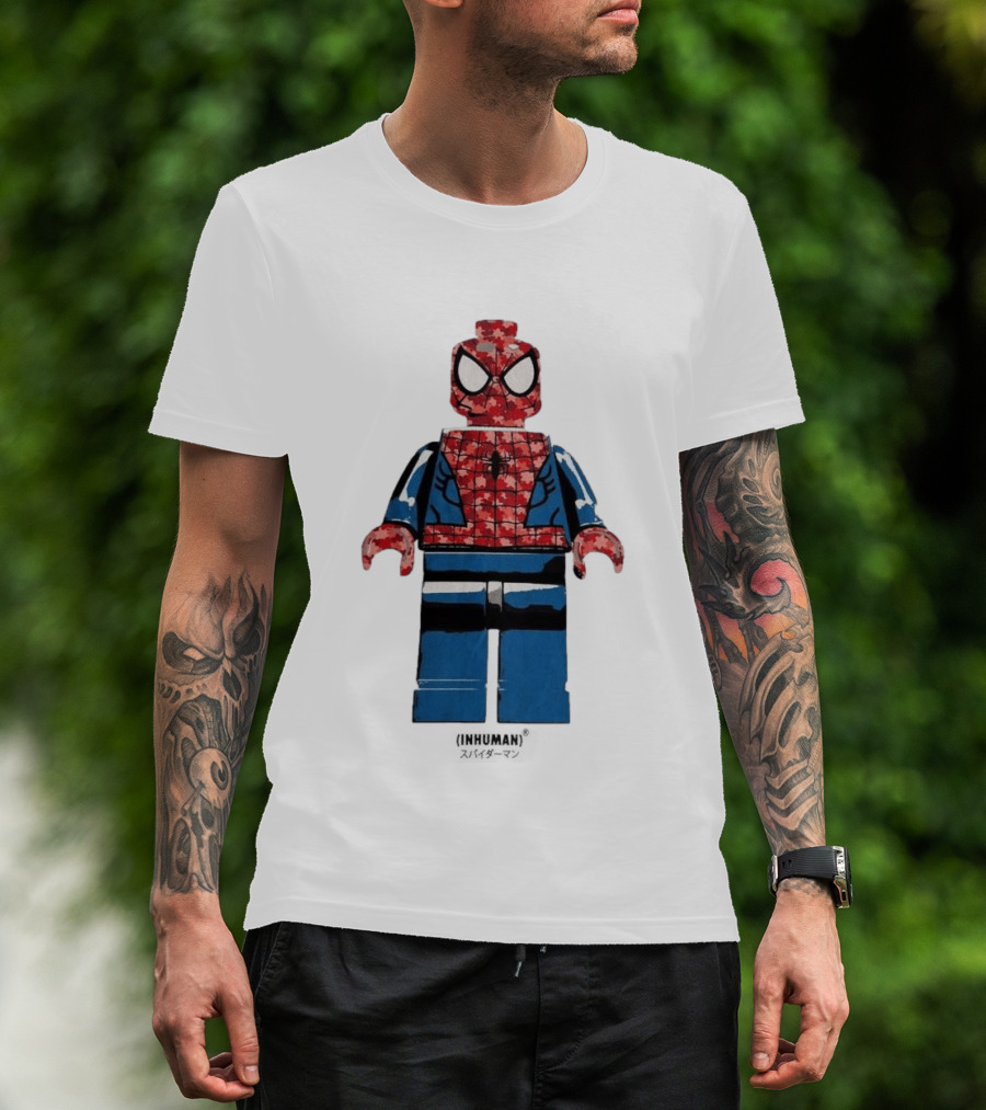 Spider Man LEGO Inhuman Figure Block T-Shirt
