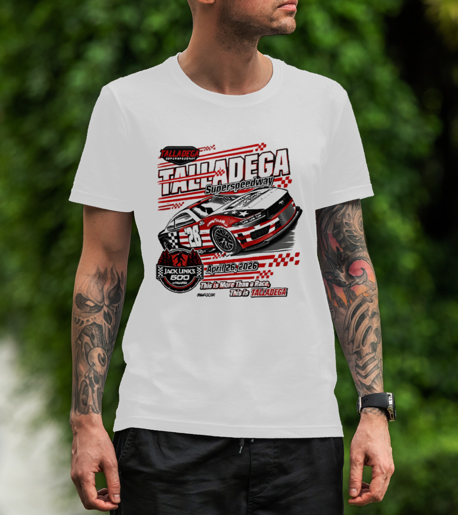 Talladega Superspeedway 2026 Jack Links 500 April Event Racing 28 Car T-Shirt