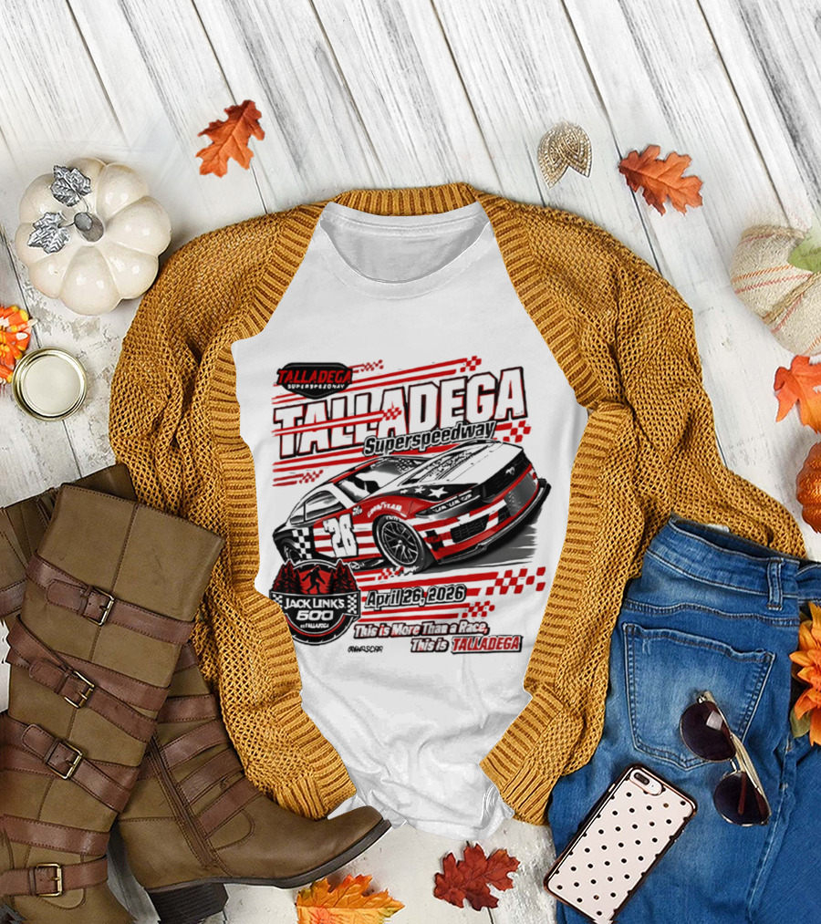 Talladega Superspeedway 2026 Jack Links 500 April Event Racing 28 Car T-Shirt