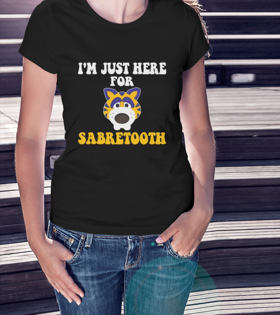 I'm Just Here For Sabretooth Buffalo Sabres Hockey Fan T-Shirt