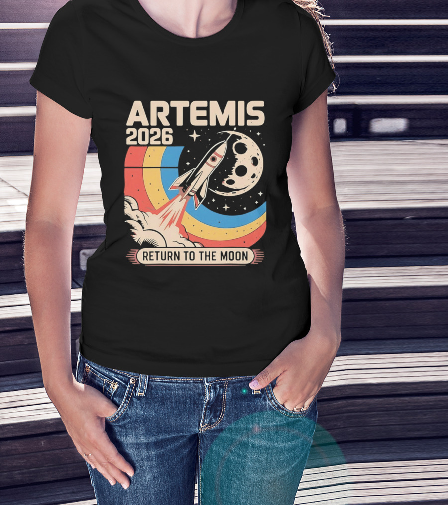 Artemis 2026 Rocket Launch Return To The Moon T-Shirt