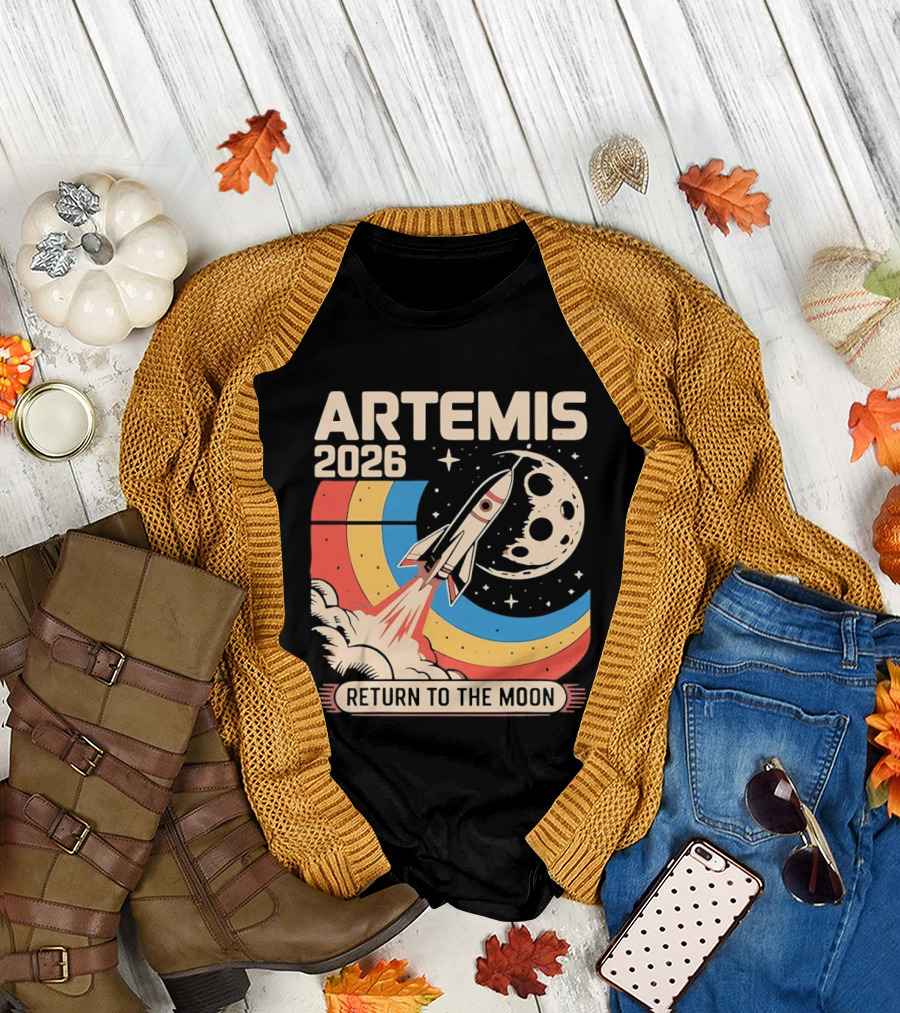 Artemis 2026 Rocket Launch Return to the Moon T-Shirt